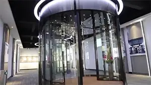Автоматические револьверные двери, 2-х створчатые